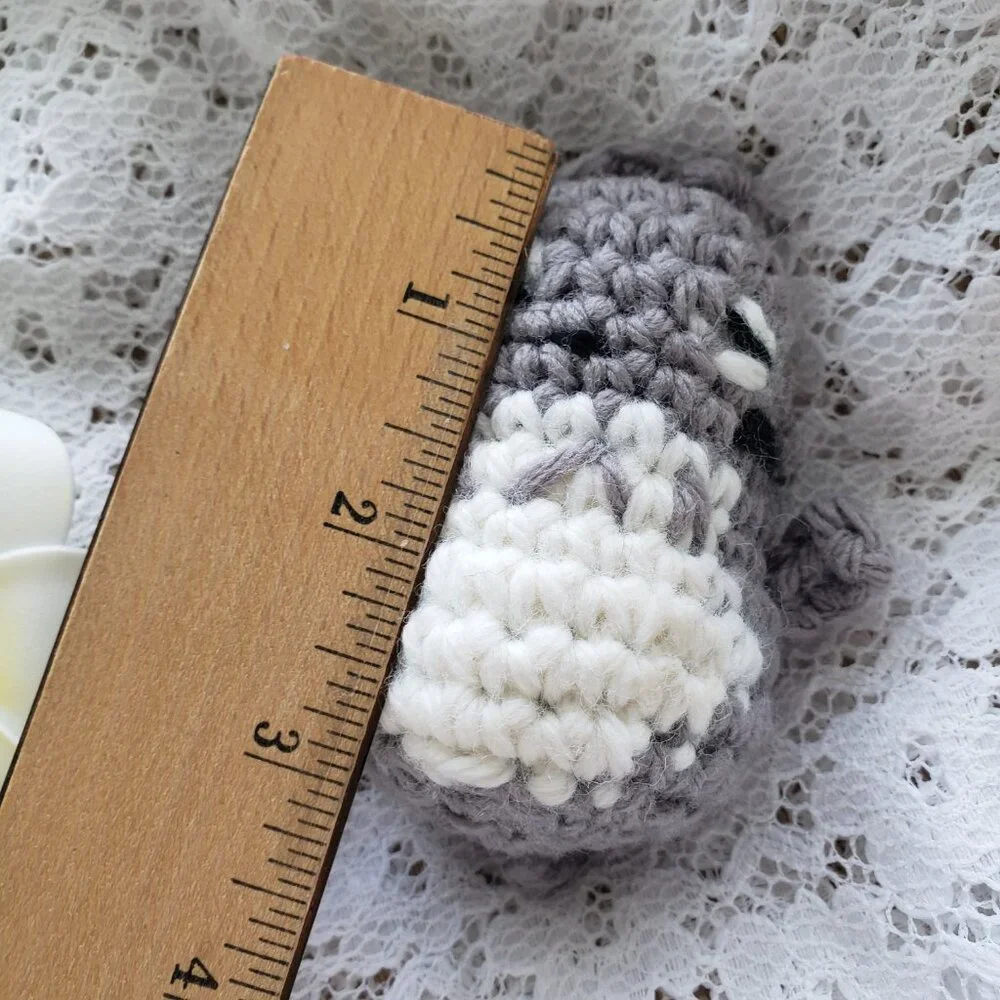 New Handmade Amigurumi Crochet Mini Totoro Stuffed Animal Toy Funny 6